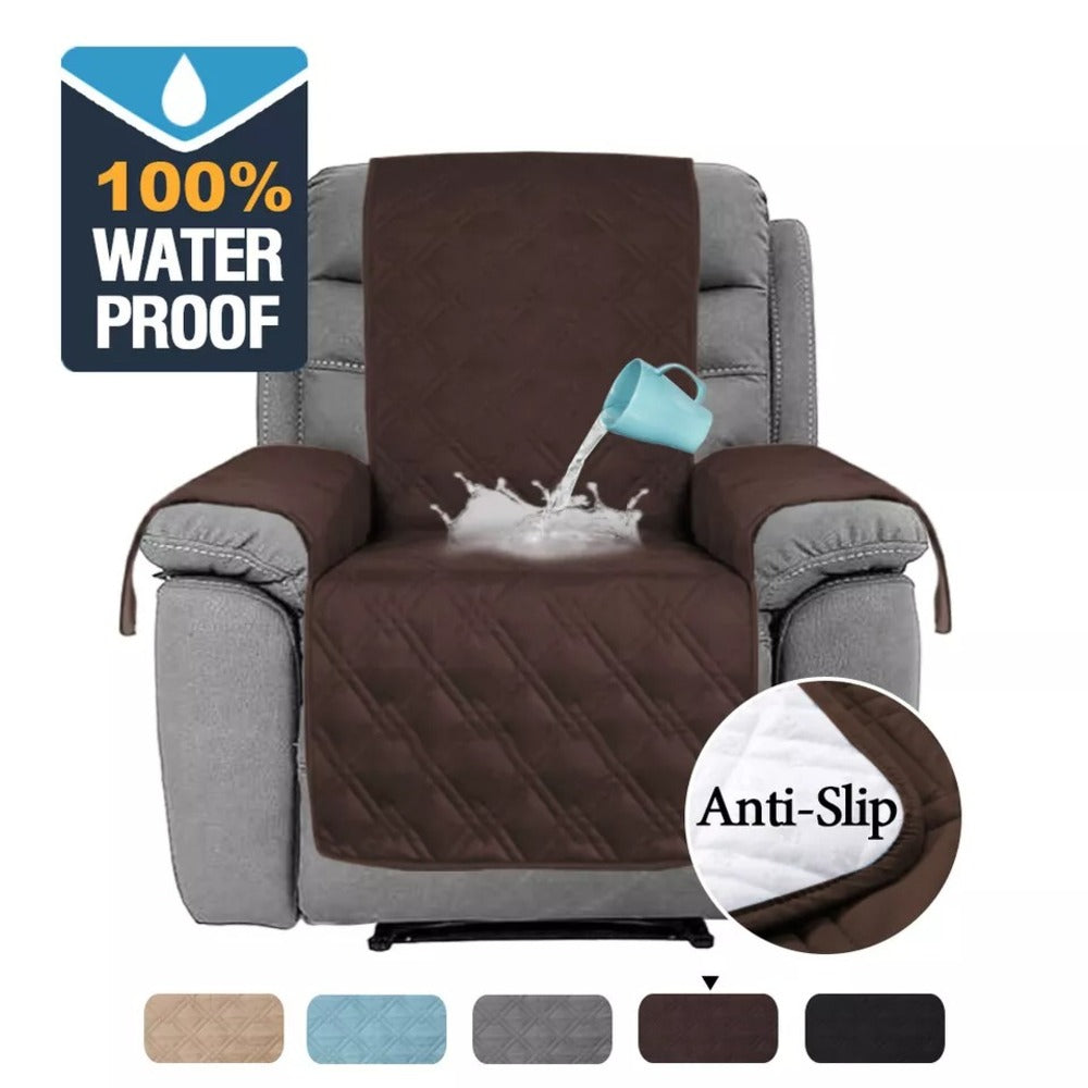 100% Waterproof Recliner Chair Cover with Non Slip Strap Slip Cover for Recliner