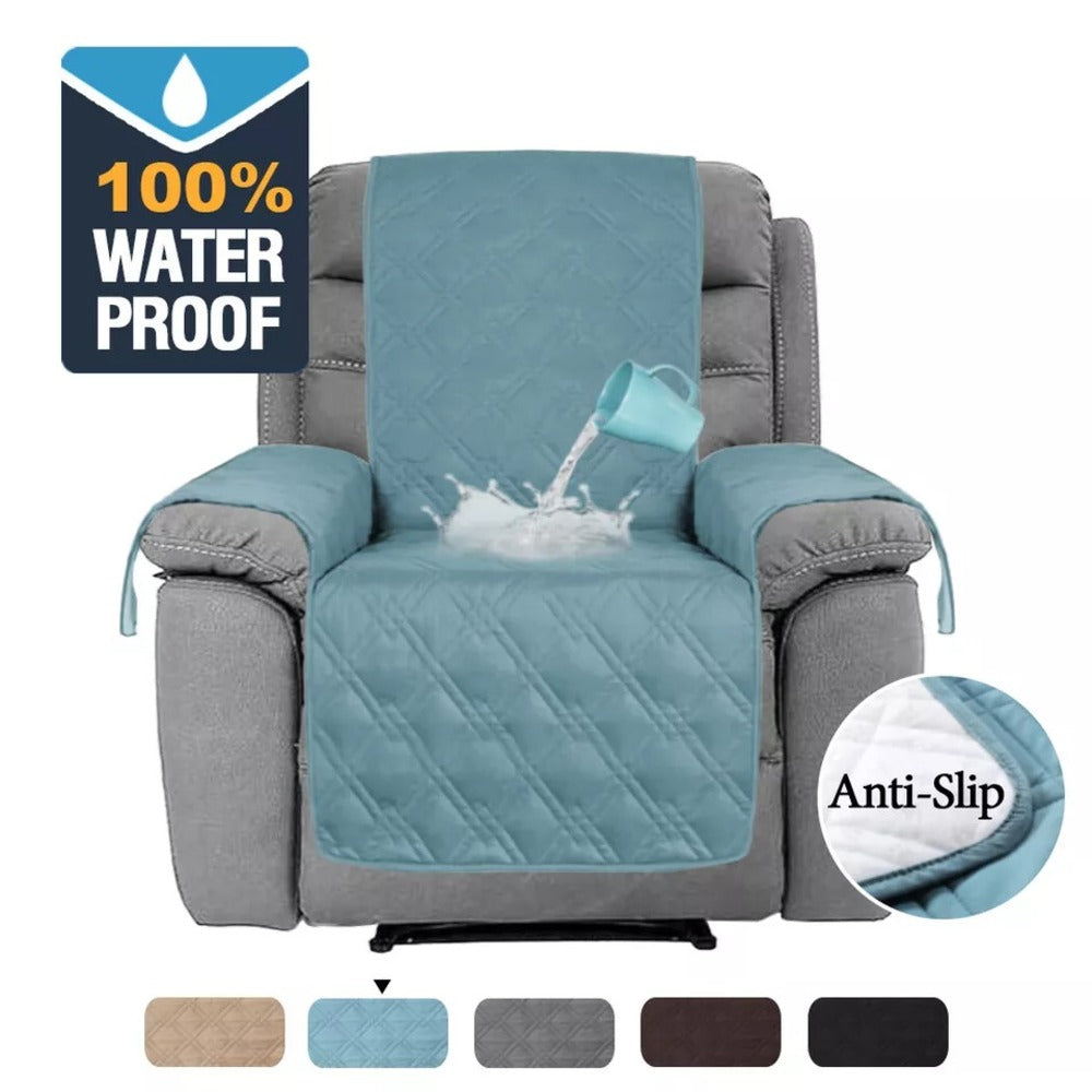 100% Waterproof Recliner Chair Cover with Non Slip Strap Slip Cover for Recliner